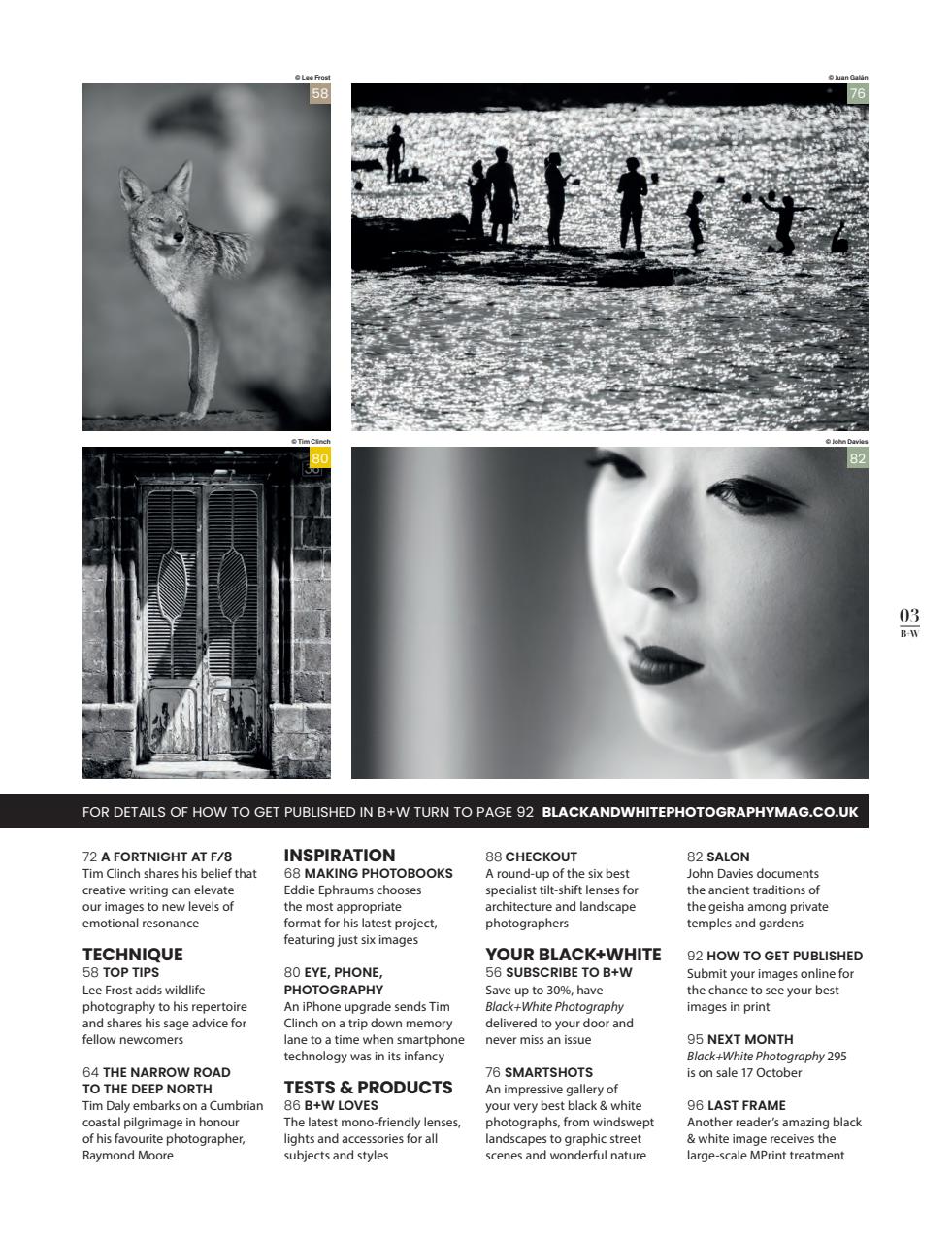 Black+White Photography Preview Pages