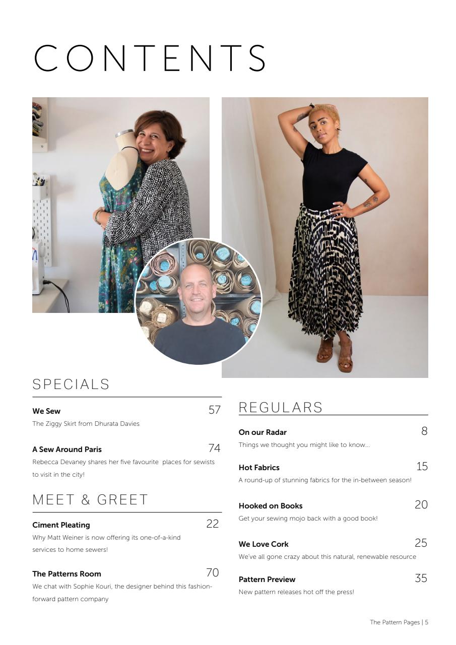 The Pattern Pages Sewing Magazine Preview Pages