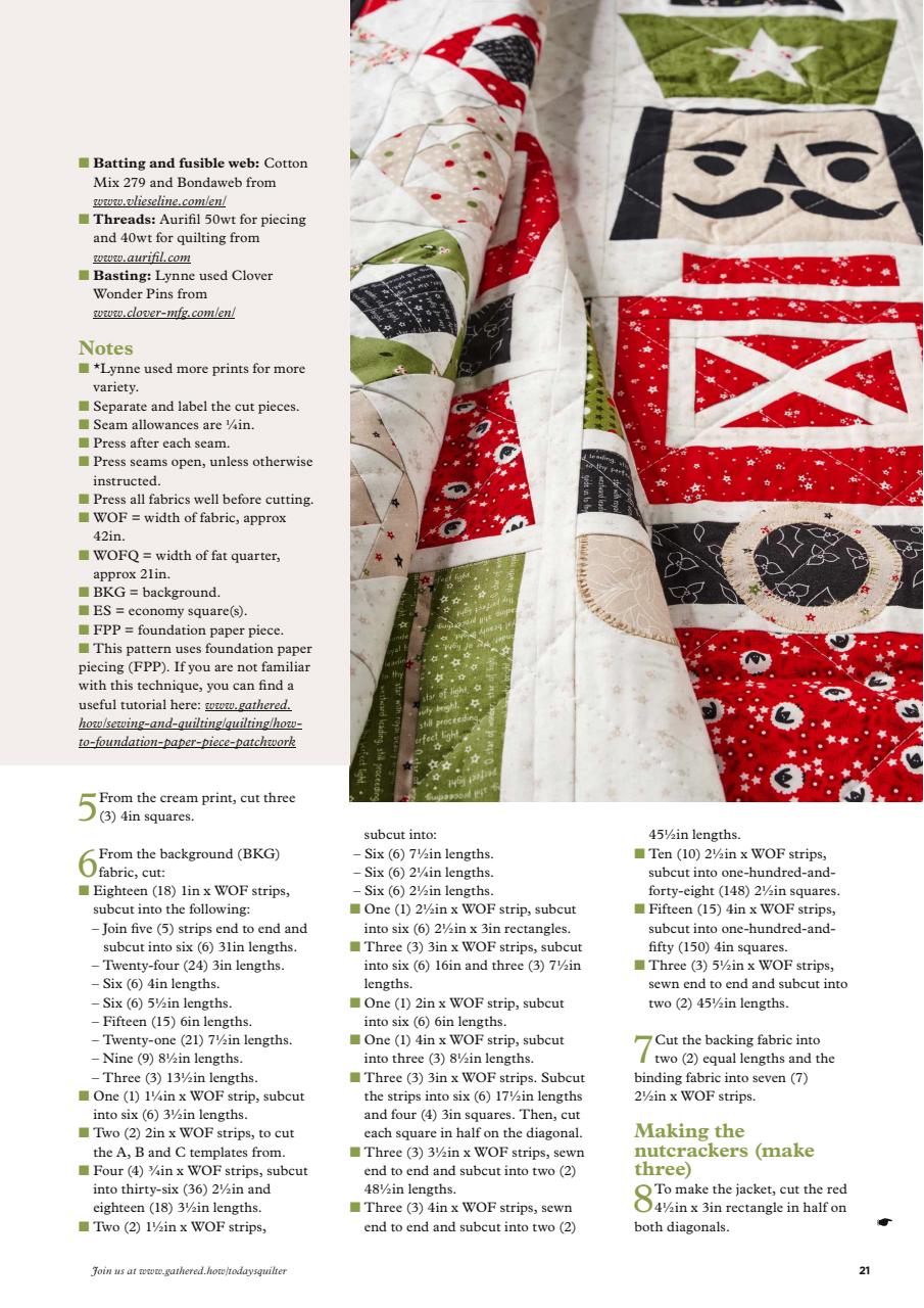 Today’s Quilter Preview Pages