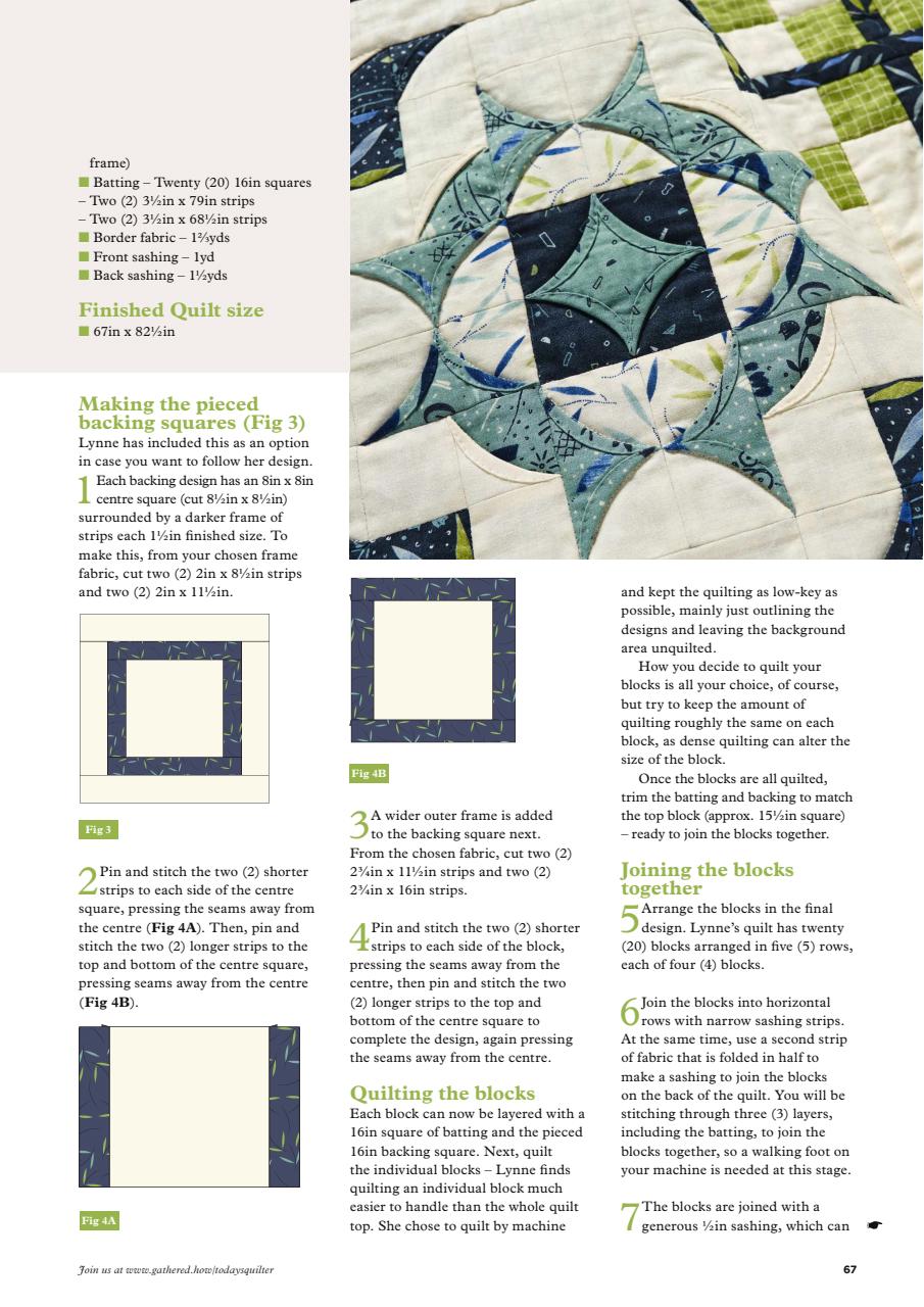 Today’s Quilter Preview Pages