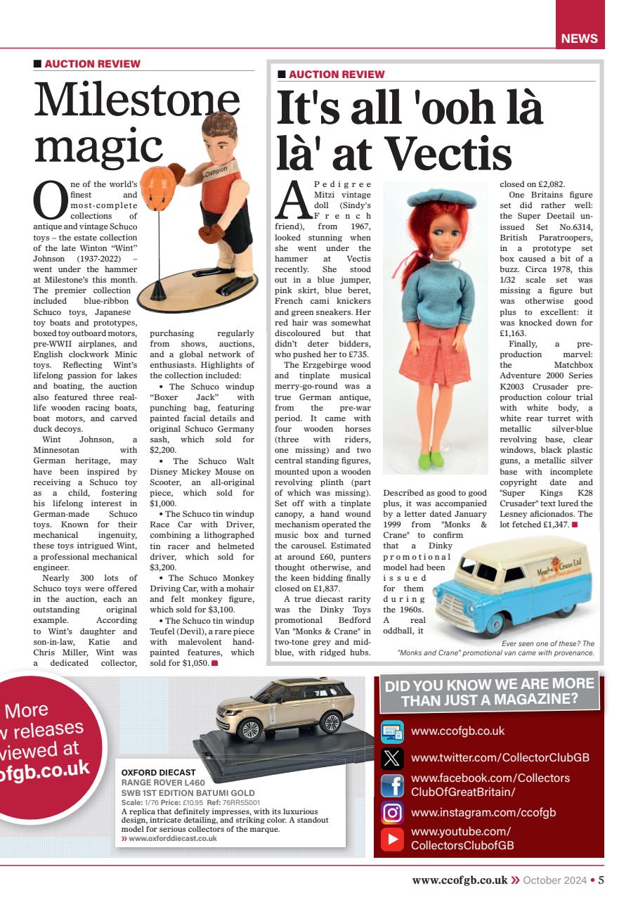 Collectors Gazette Preview Pages