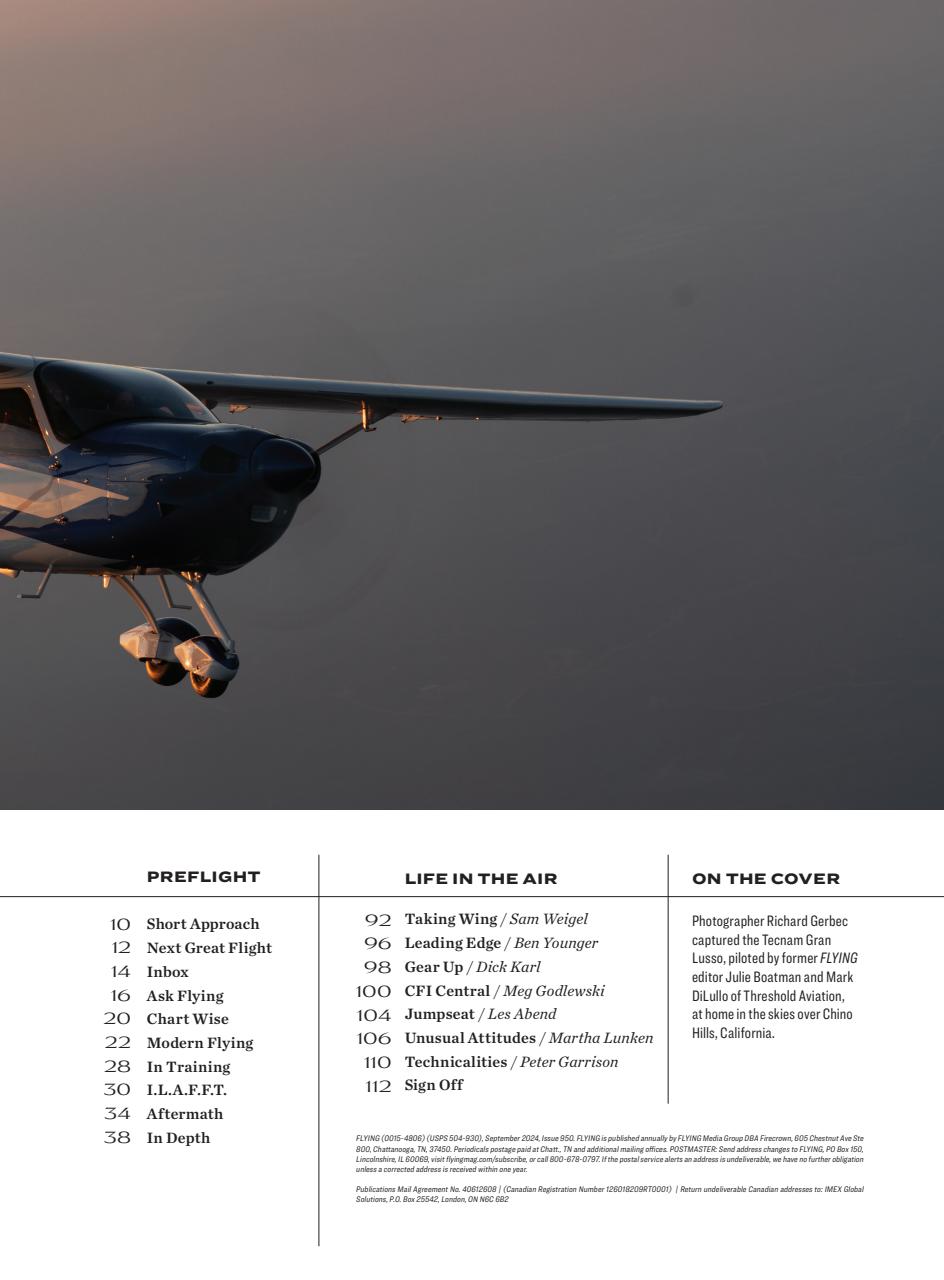 FLYING Magazine Preview Pages