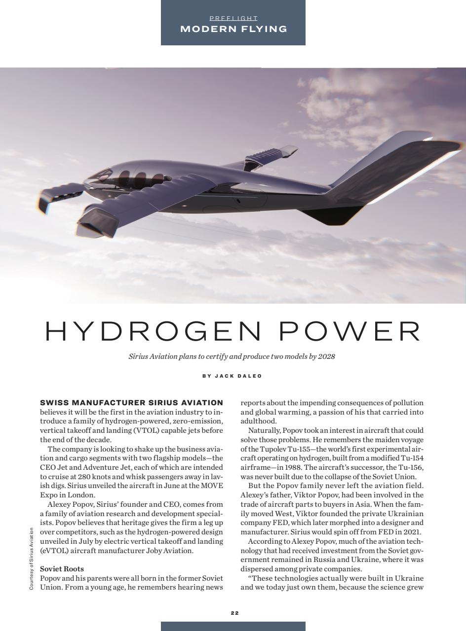 FLYING Magazine Preview Pages