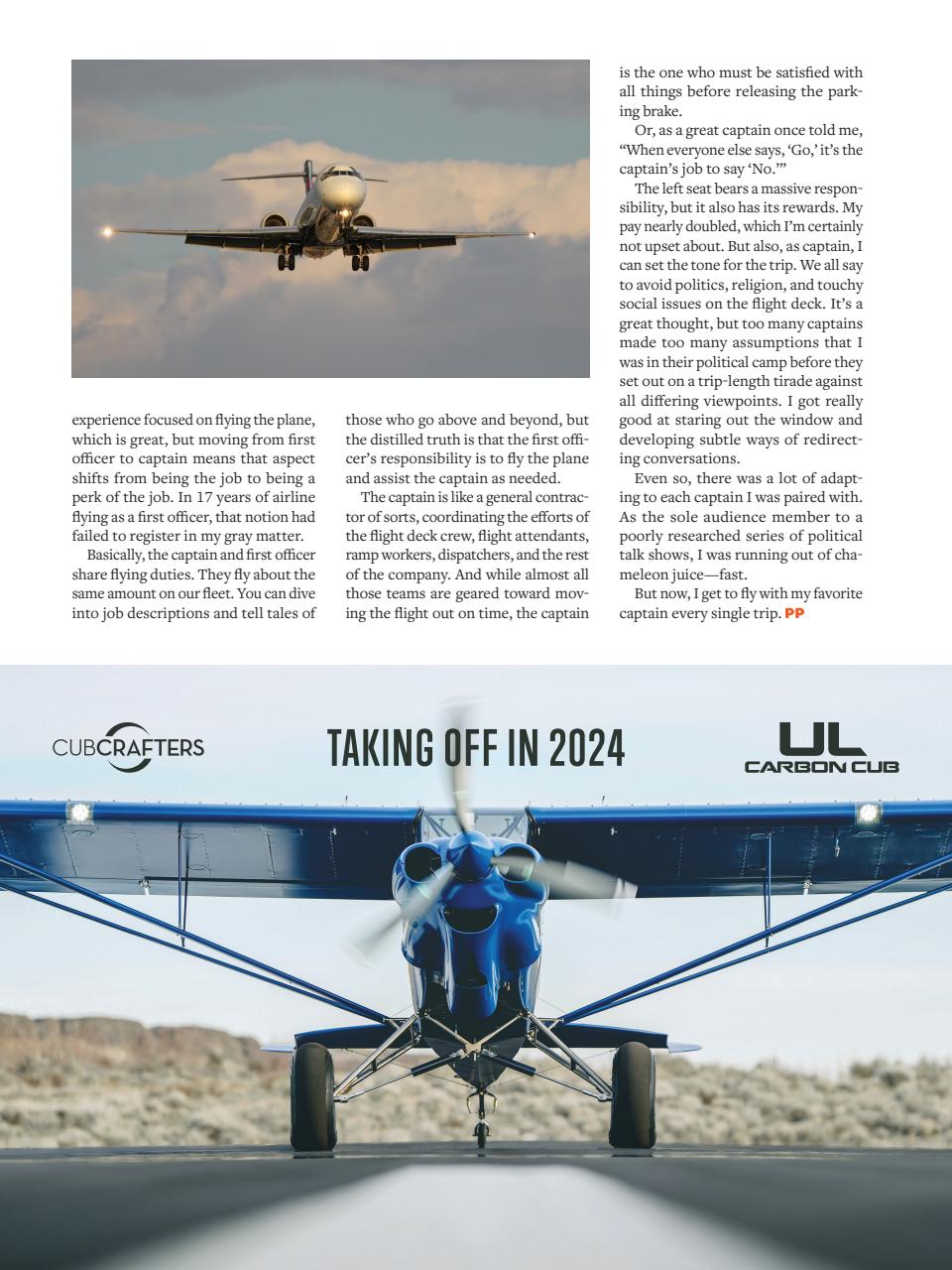 Plane & Pilot Preview Pages