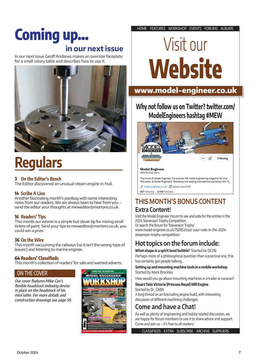 Model Engineer & Workshop Magazine Preview Pages