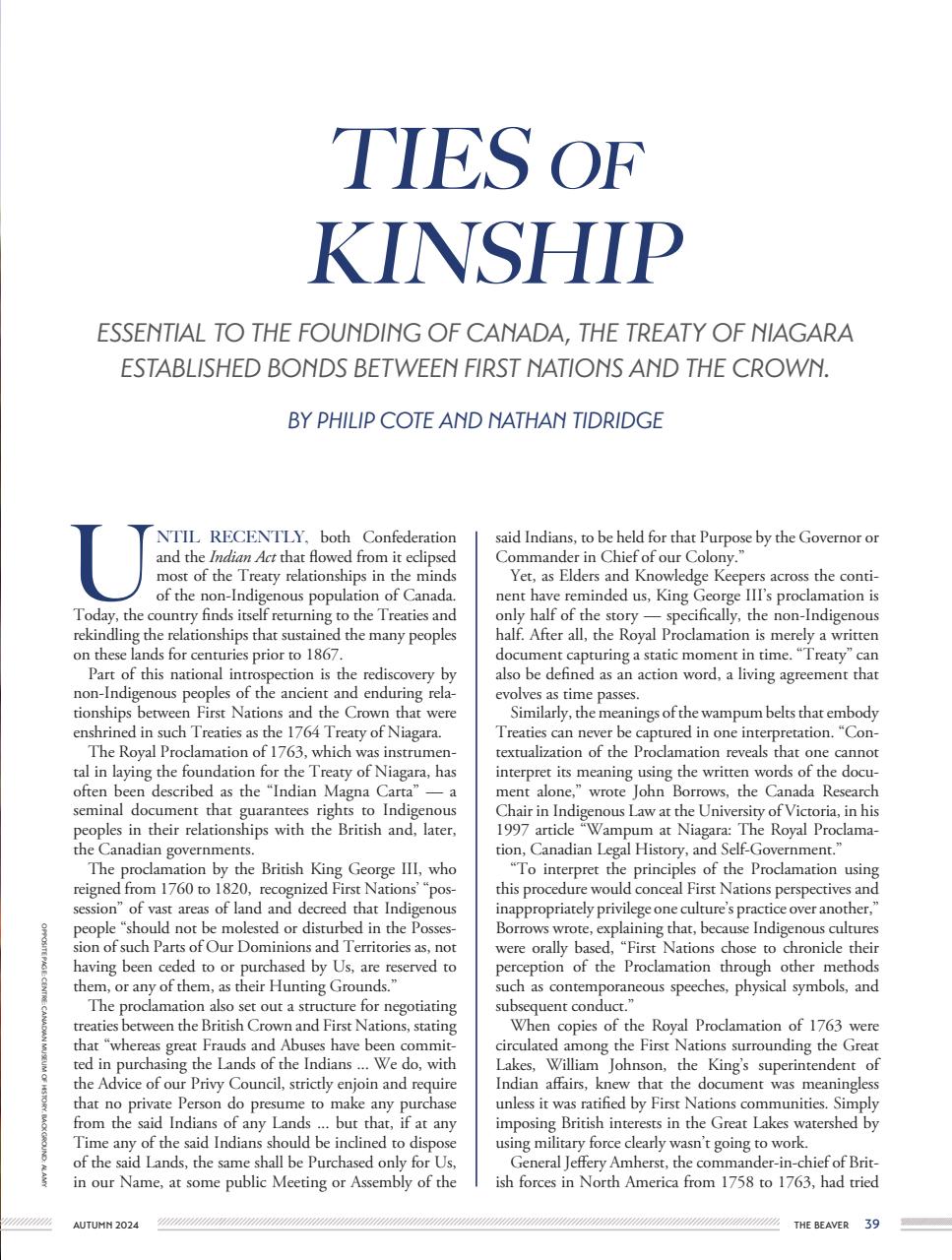 Canada's History Preview Pages