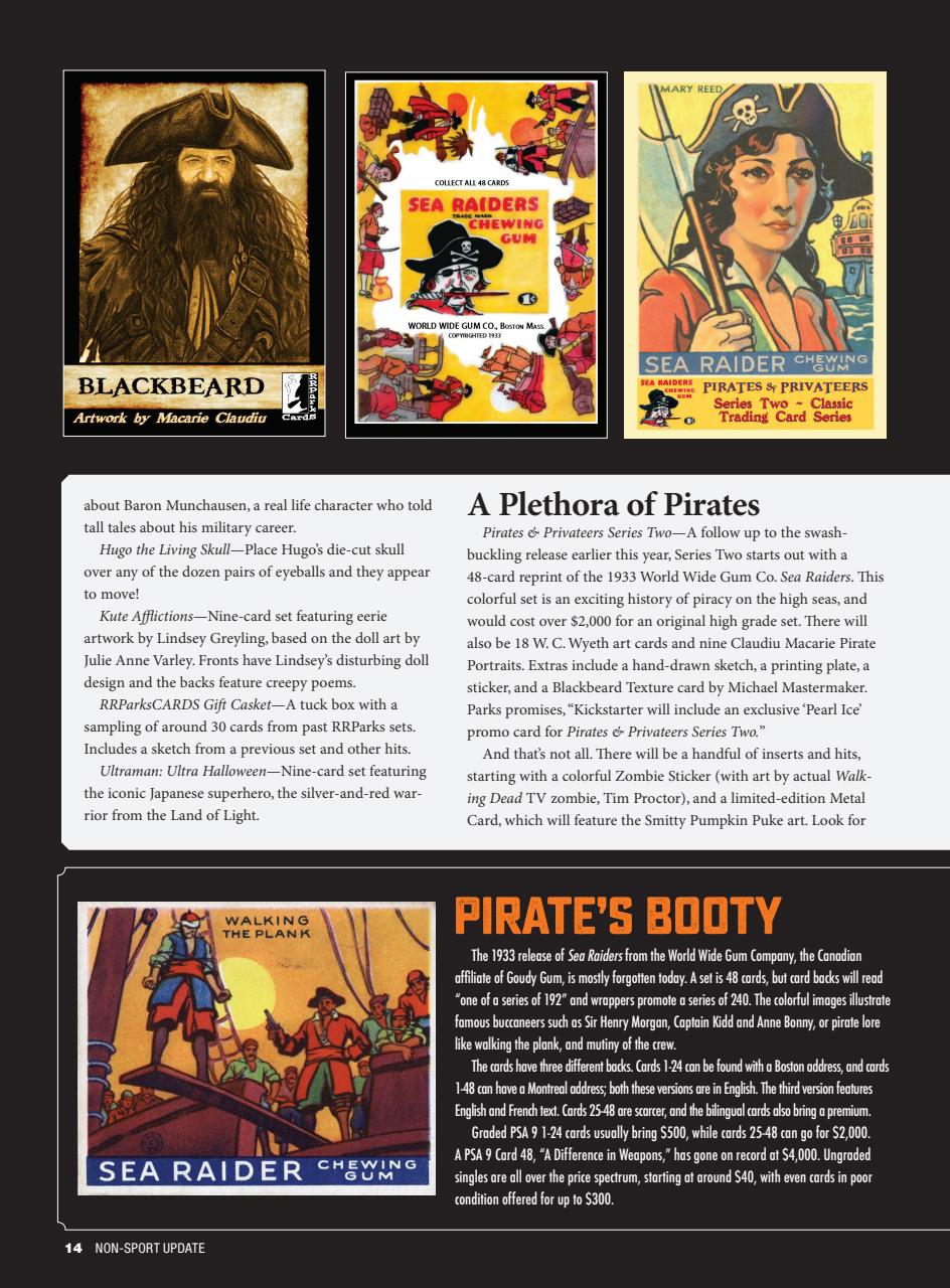 Non-Sport Update Magazine Preview Pages