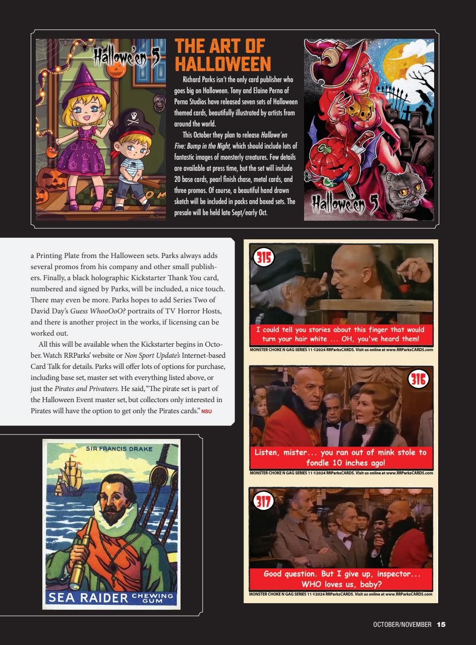 Non-Sport Update Magazine Preview Pages