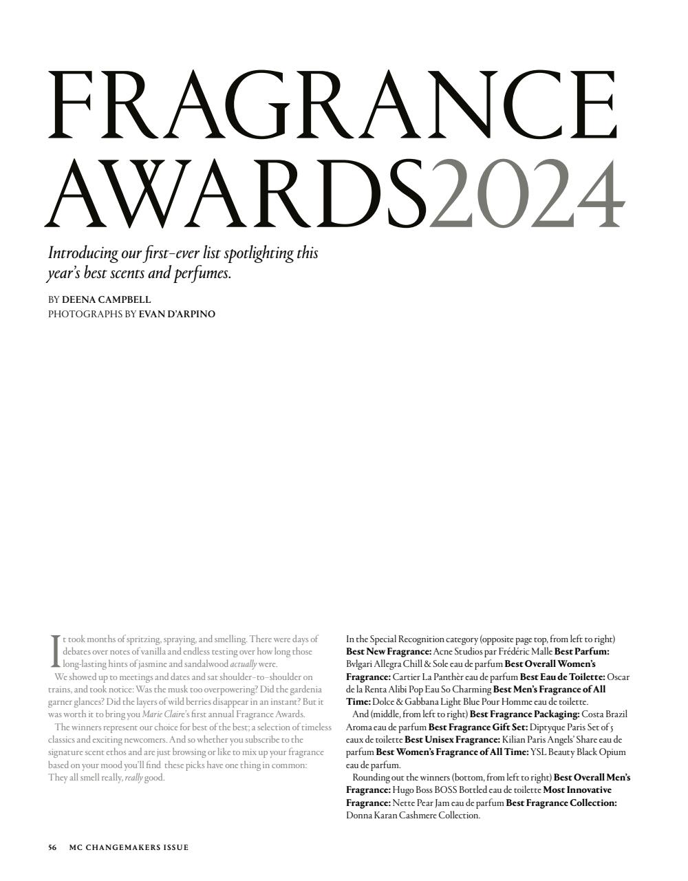 Marie Claire US Preview Pages