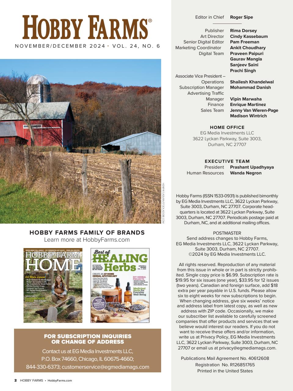 Hobby Farms Magazine Preview Pages