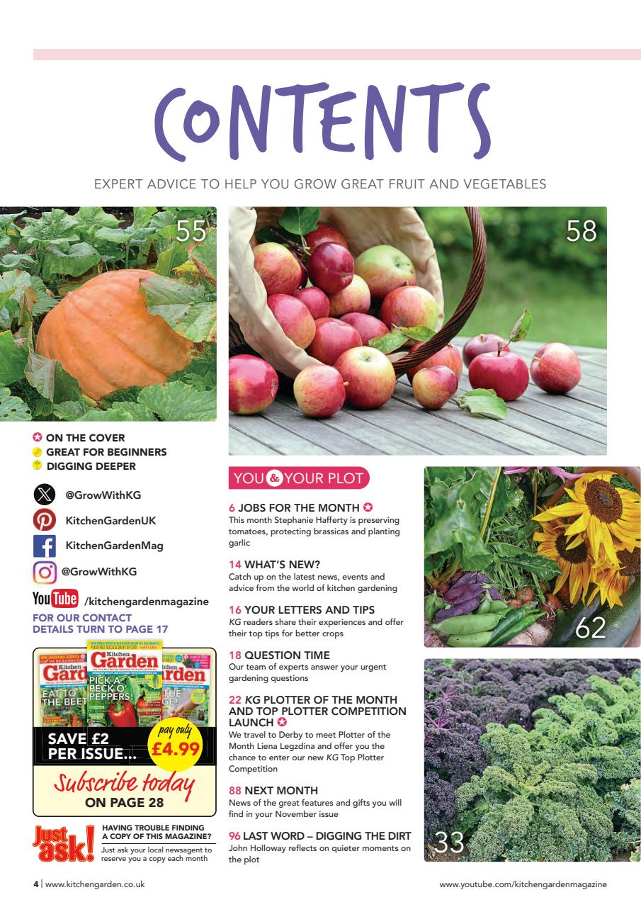 Kitchen Garden Magazine Preview Pages