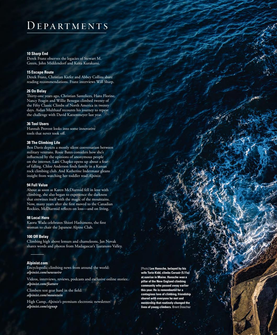 Alpinist Preview Pages