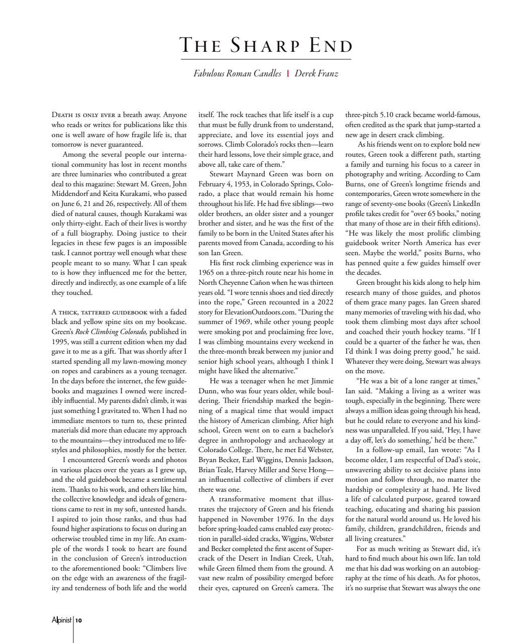 Alpinist Preview Pages