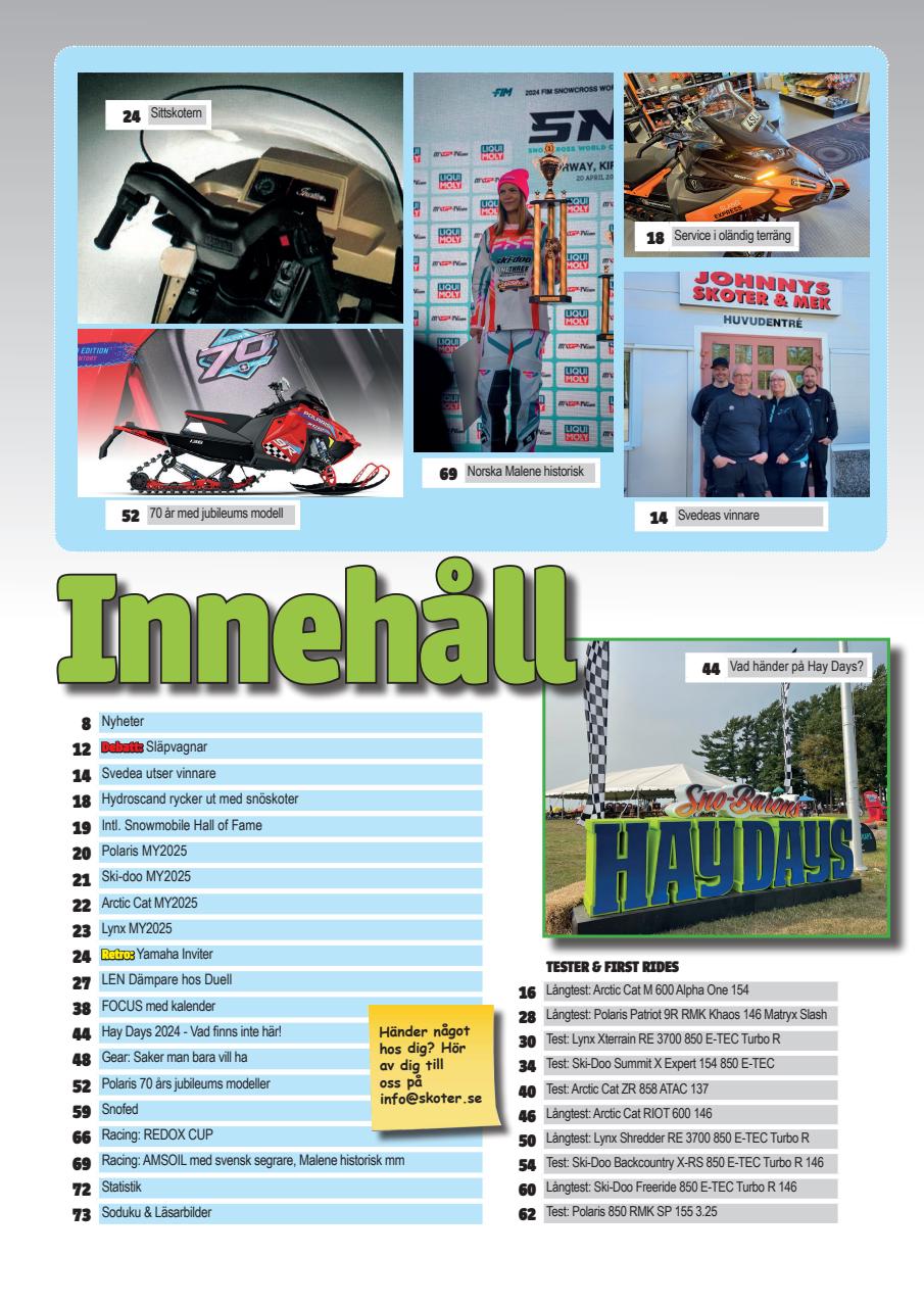 Tidningen Snöskoter Preview Pages