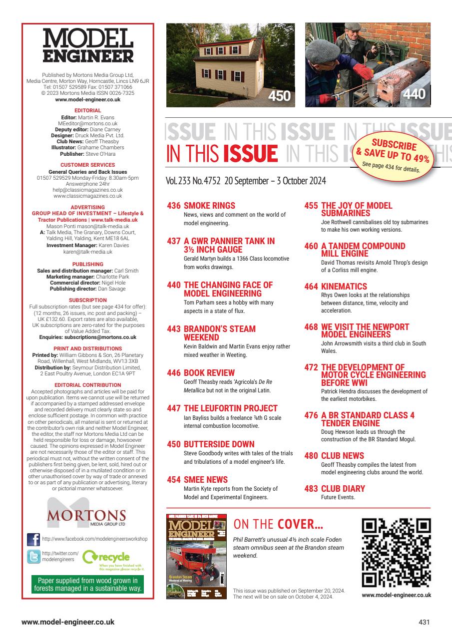 Model Engineer Preview Pages