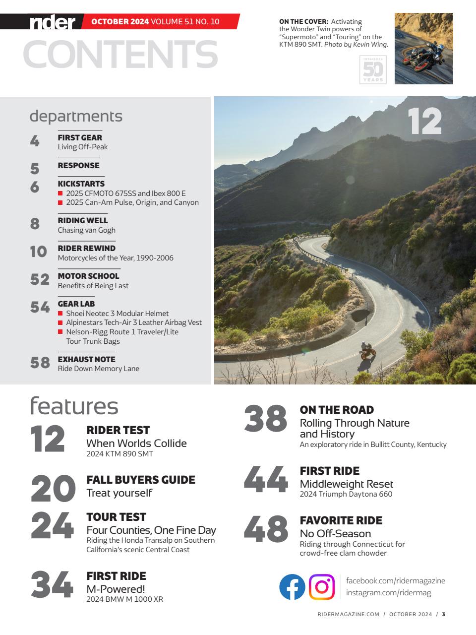 Rider Magazine Preview Pages