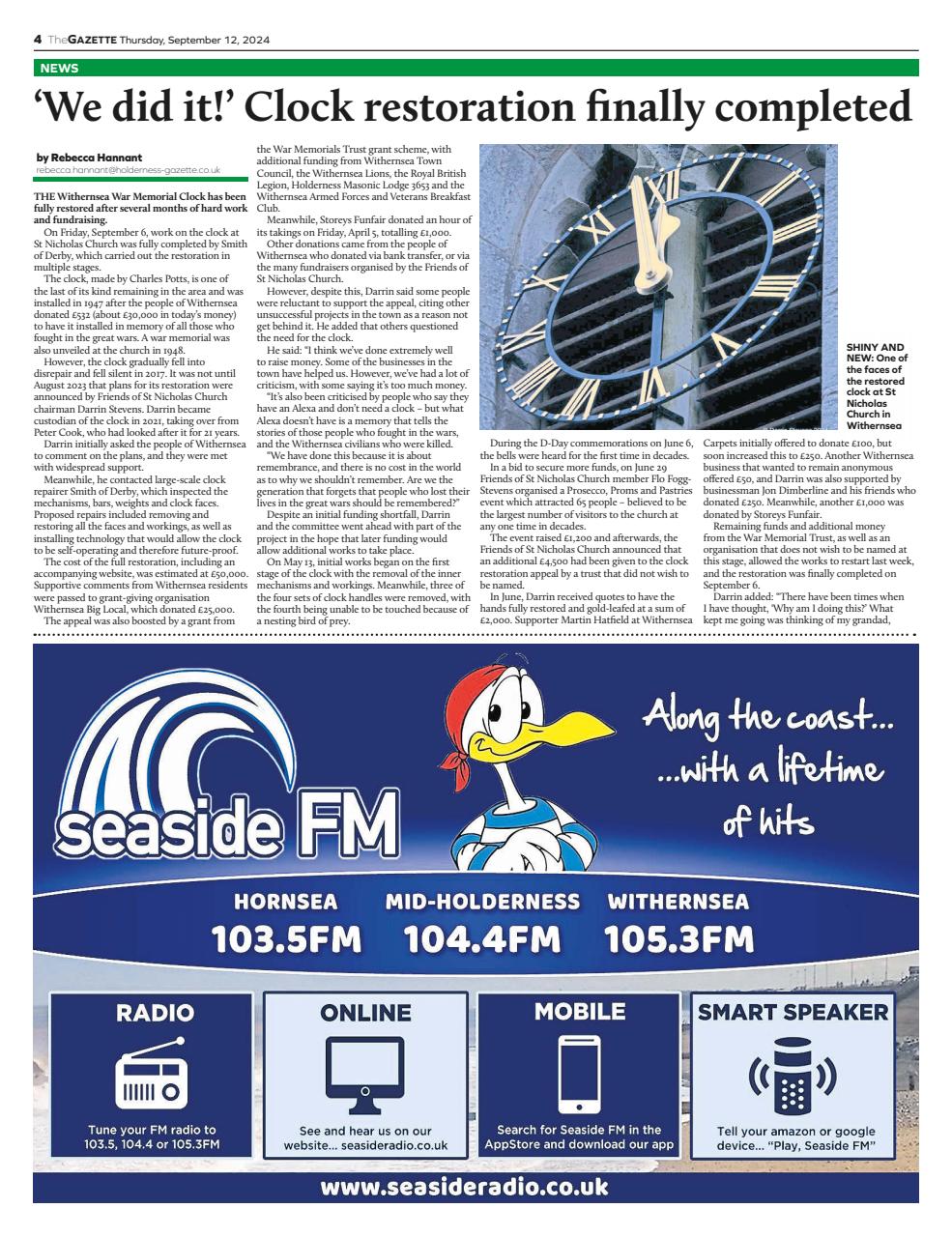The Holderness & Hornsea Gazette Preview Pages