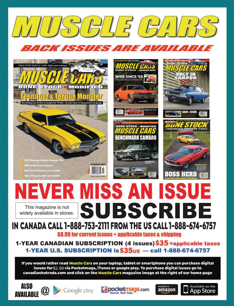 Muscle Cars Preview Pages