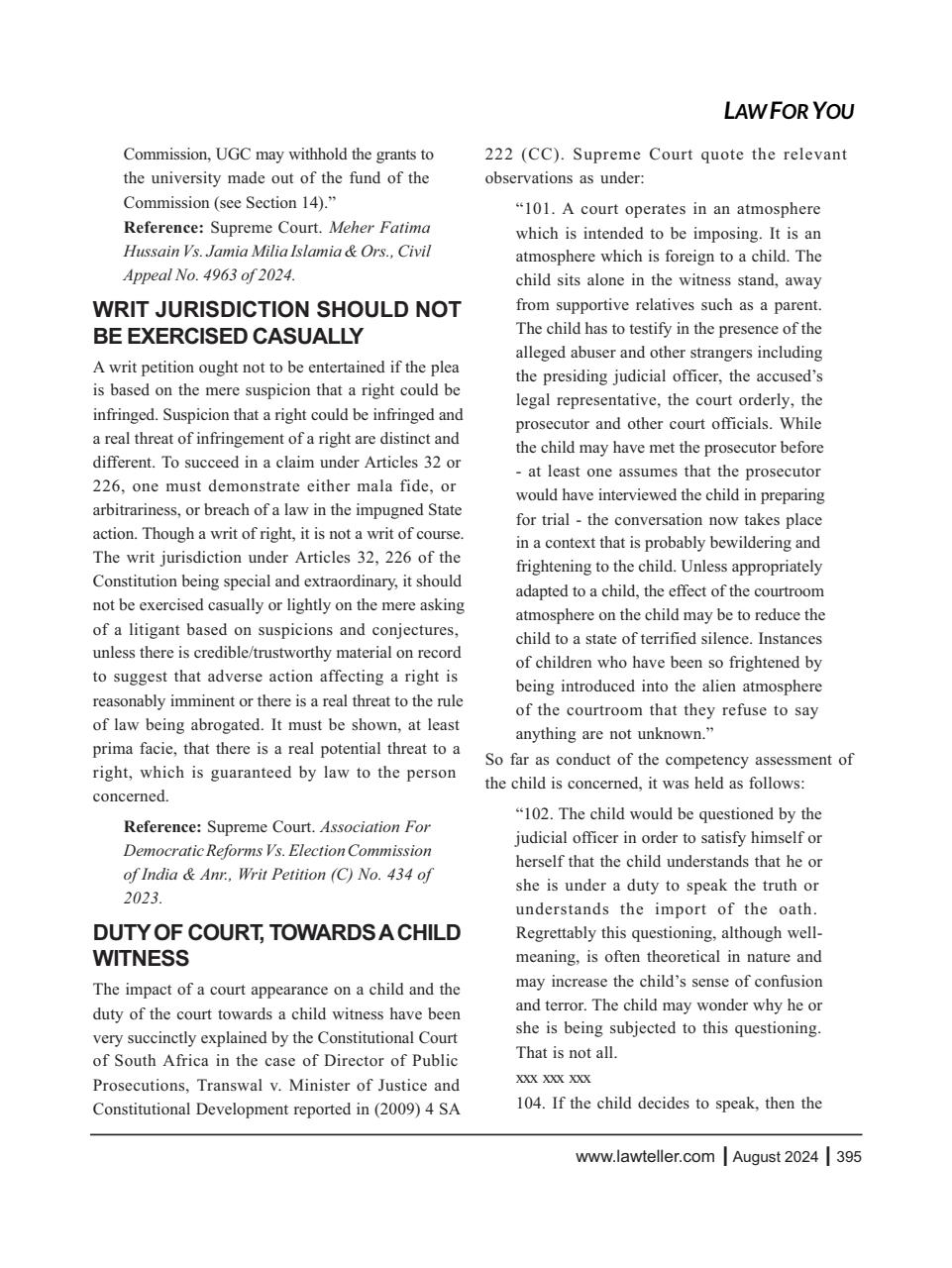 Lawteller – A Legal Awareness Magazine Preview Pages
