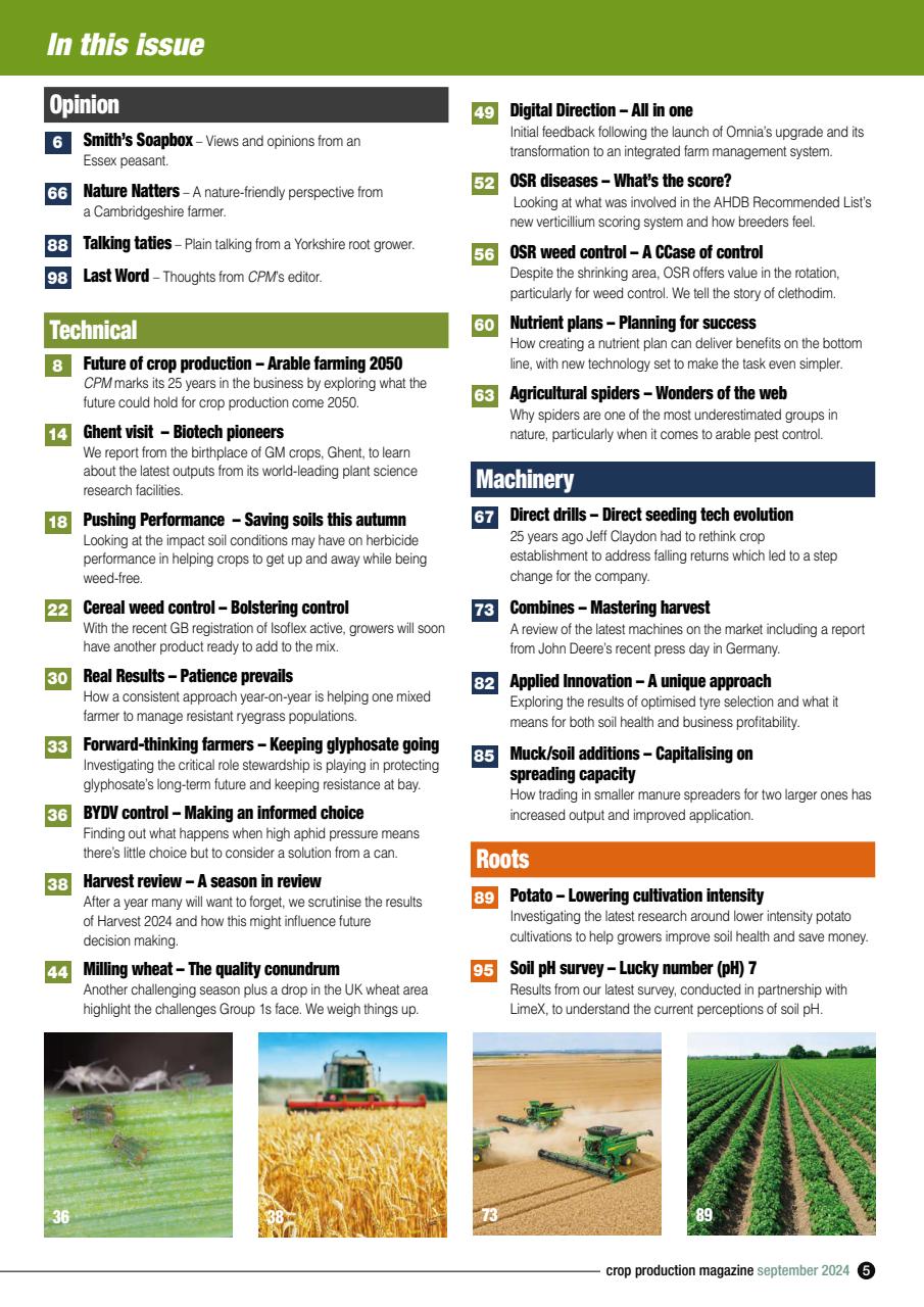 Crop Production Magazine Preview Pages