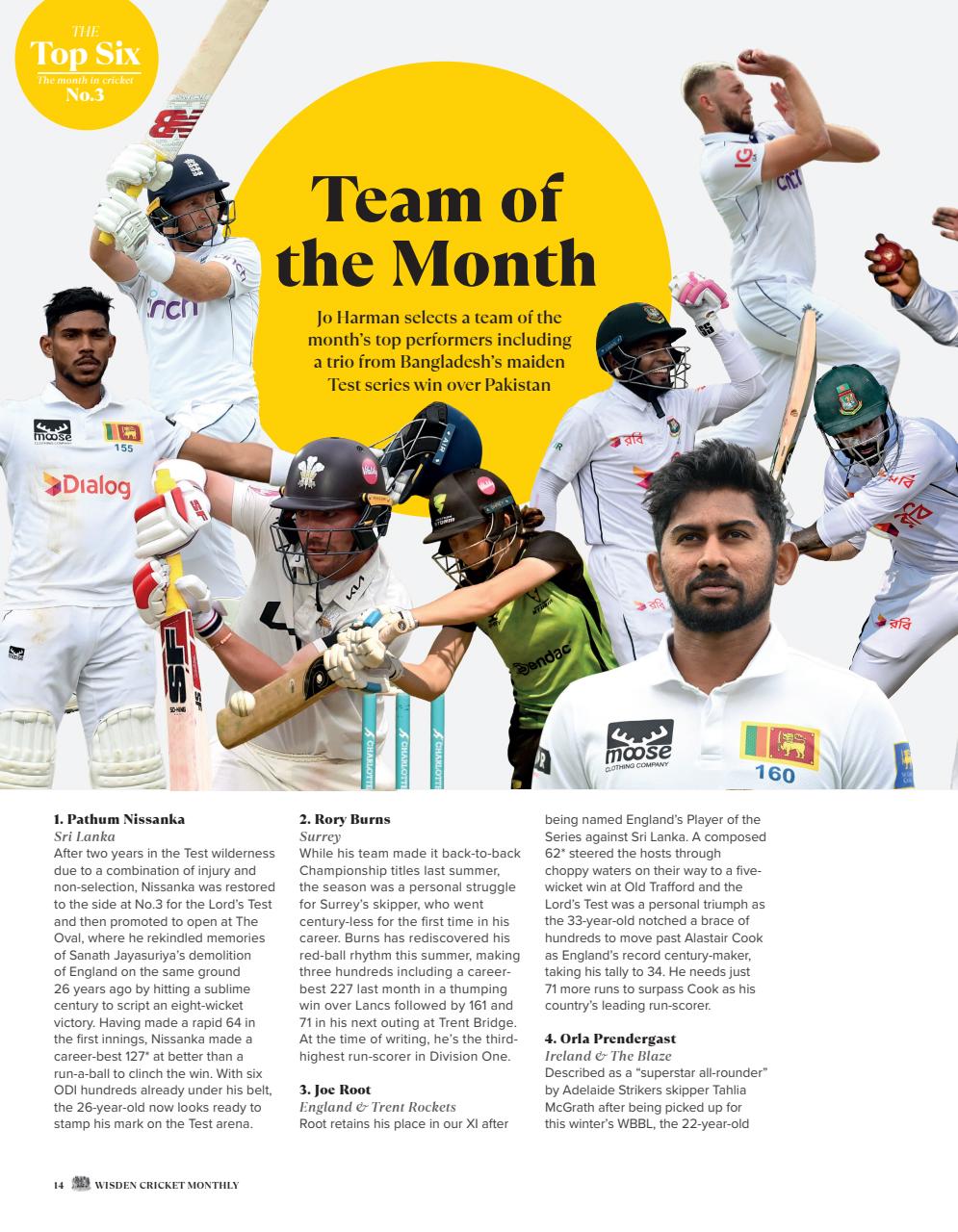 Wisden Cricket Monthly Preview Pages