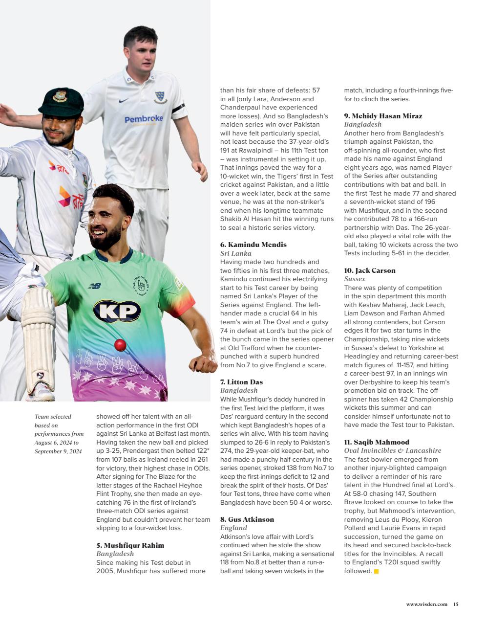 Wisden Cricket Monthly Preview Pages