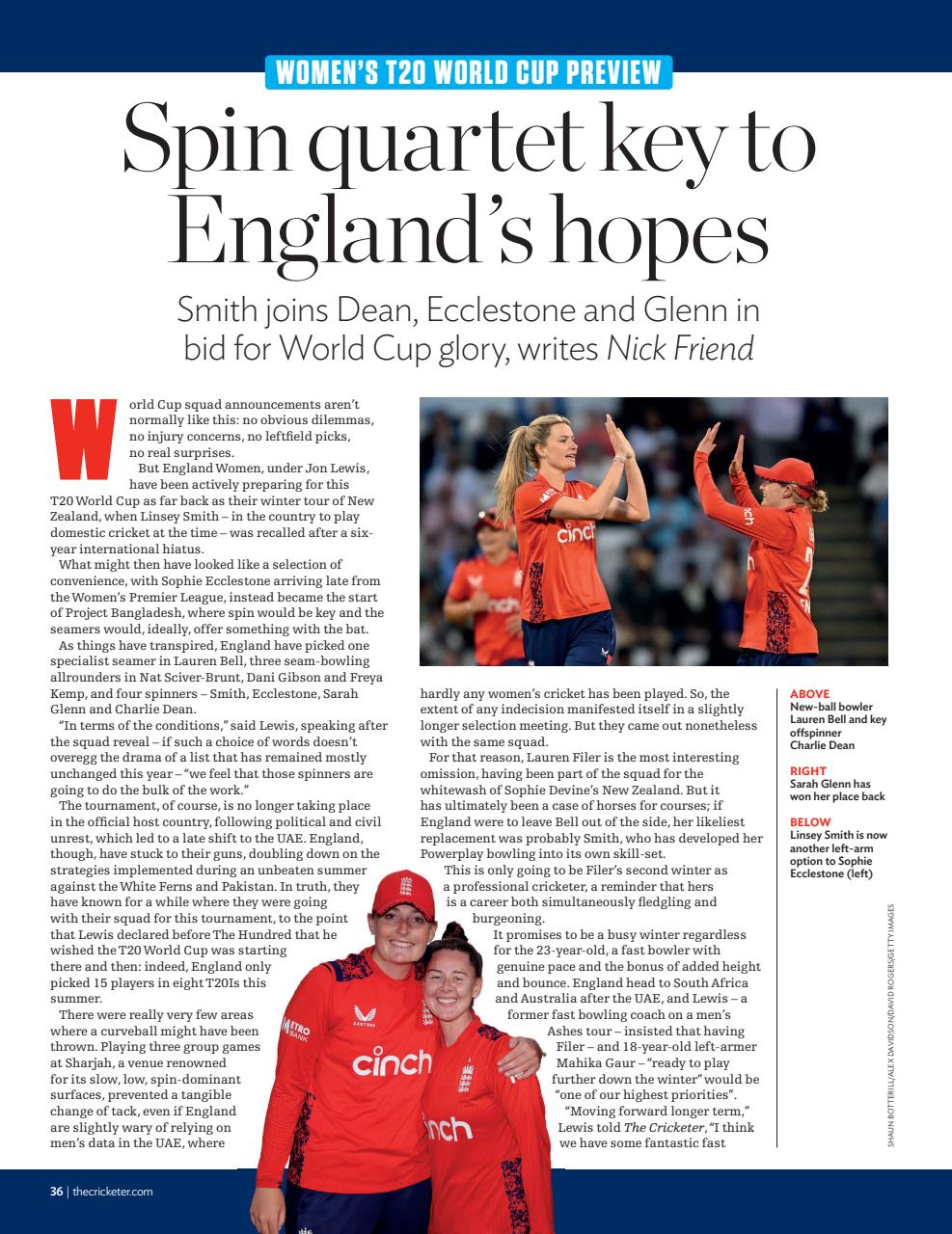 The Cricketer Magazine Preview Pages