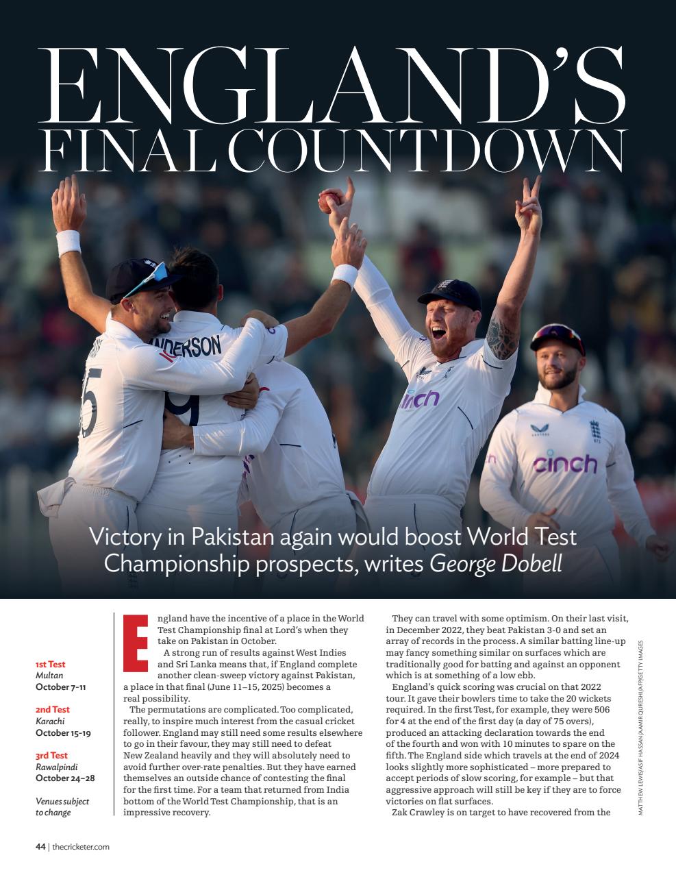 The Cricketer Magazine Preview Pages