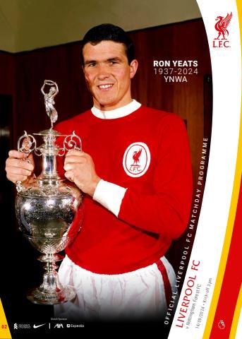 Liverpool FC Programmes issue vs Nottingham Forest 24/25