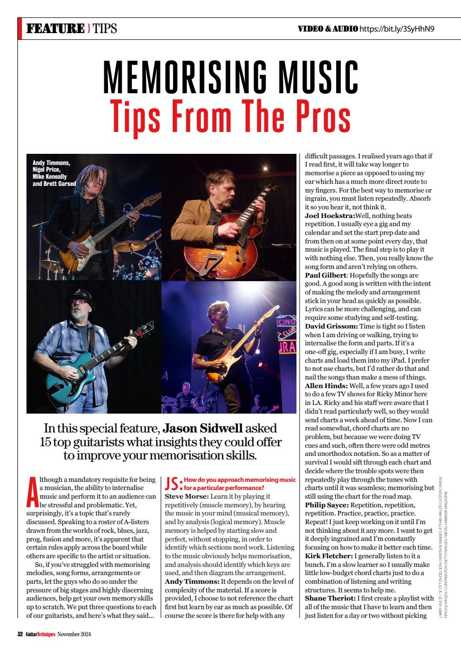 Guitar Techniques Preview Pages