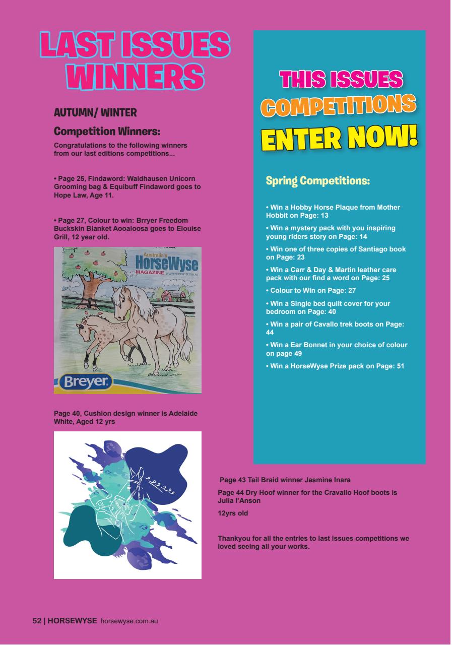 HorseWyse Magazine Preview Pages