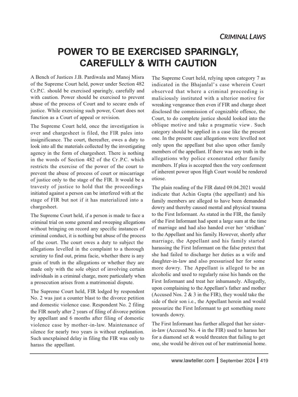 Lawteller – A Legal Awareness Magazine Preview Pages