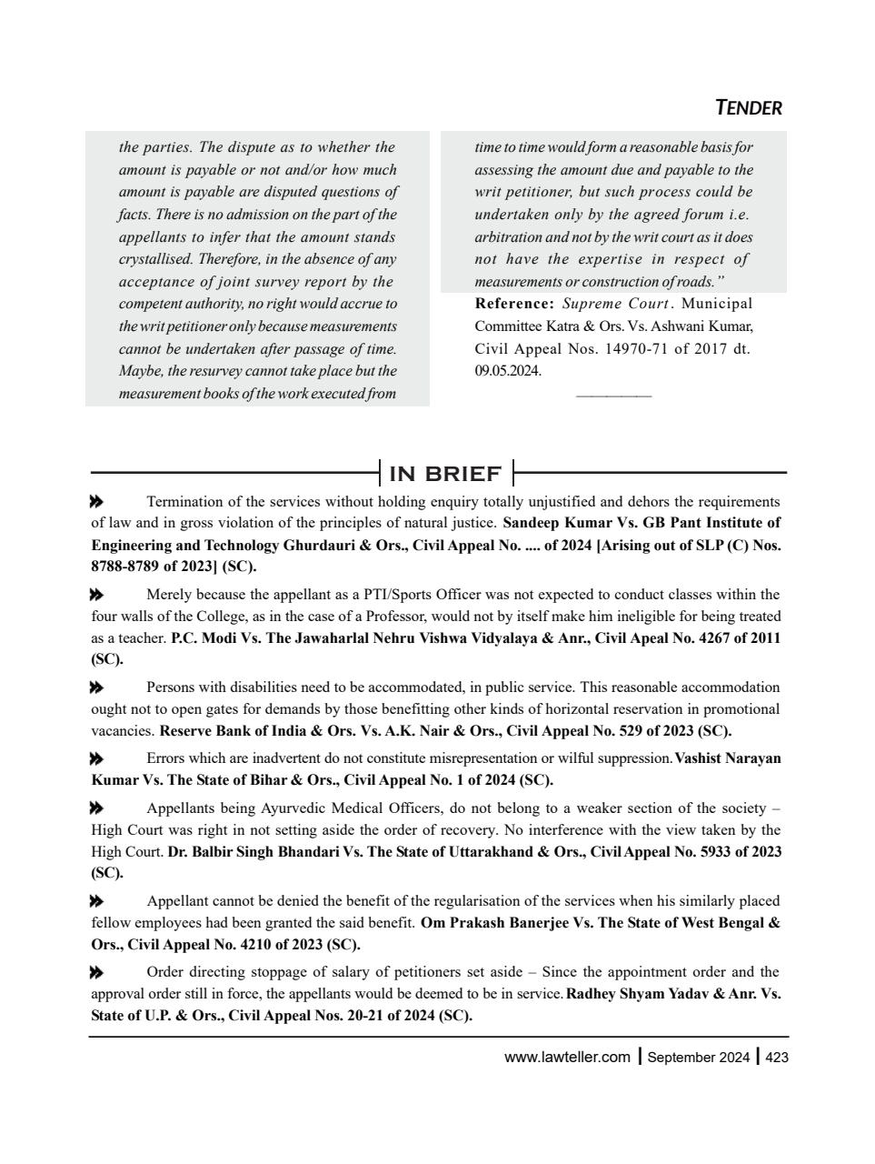 Lawteller – A Legal Awareness Magazine Preview Pages