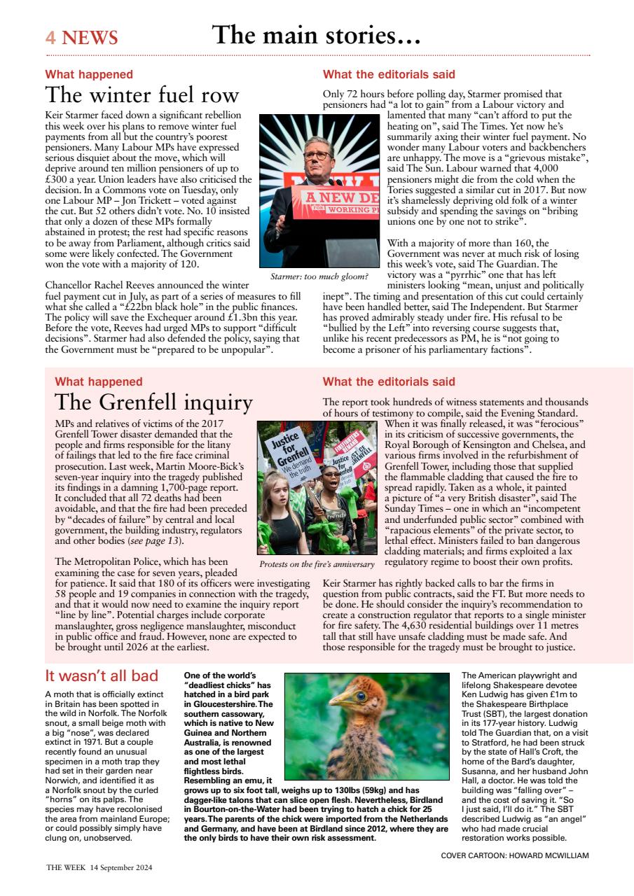 The Week Preview Pages