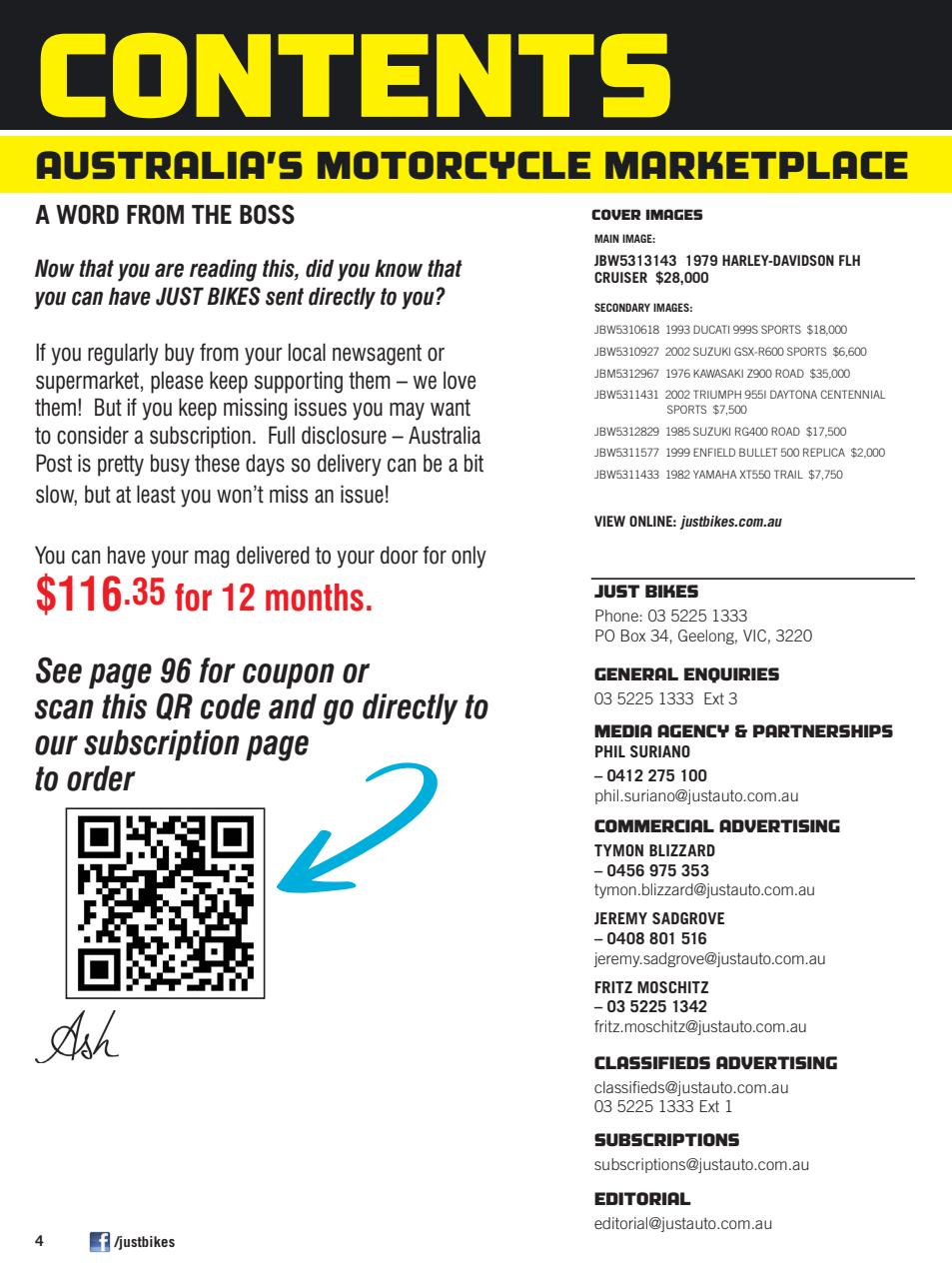 JUST BIKES Preview Pages