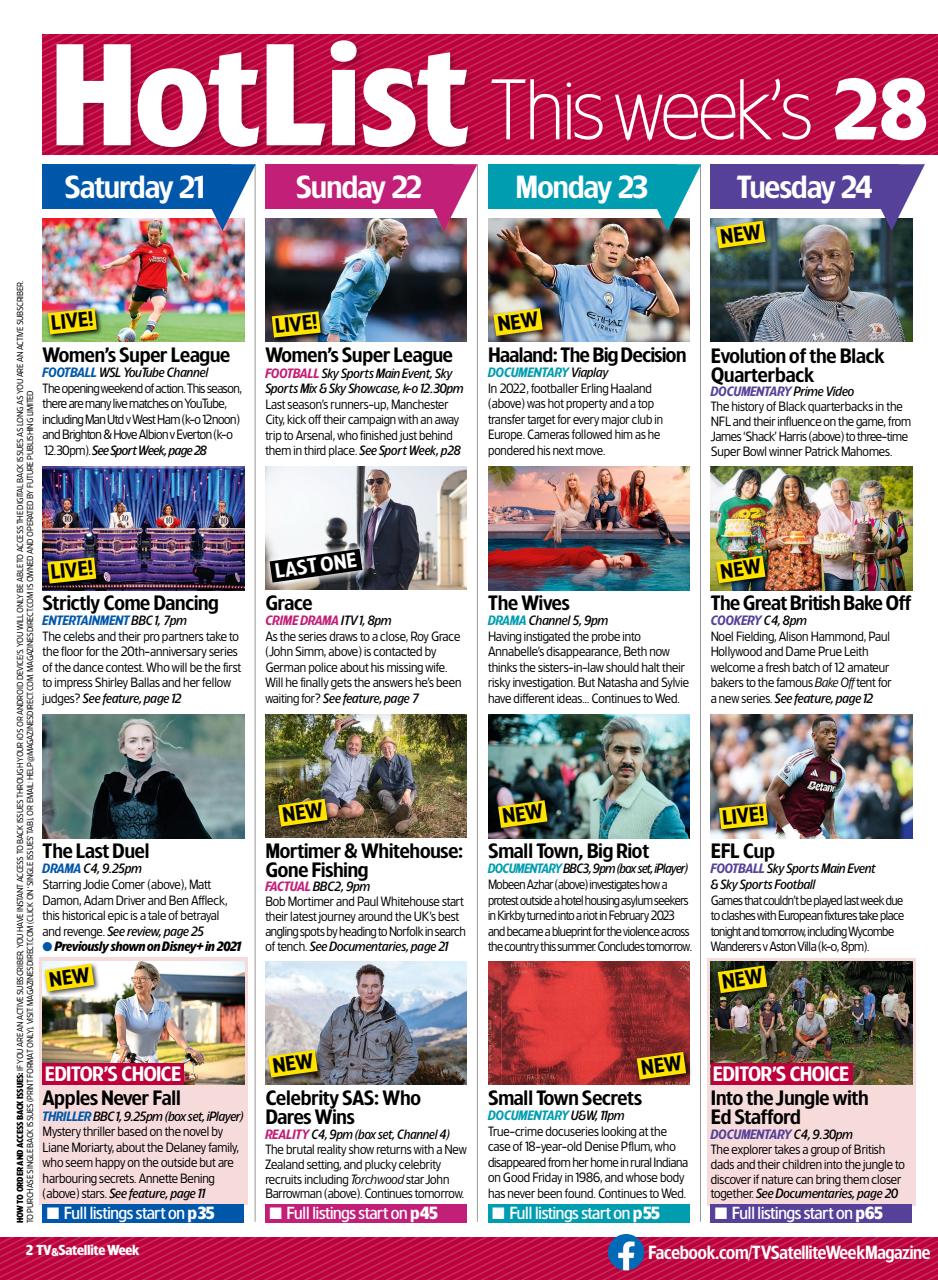 TV & Satellite Week Preview Pages