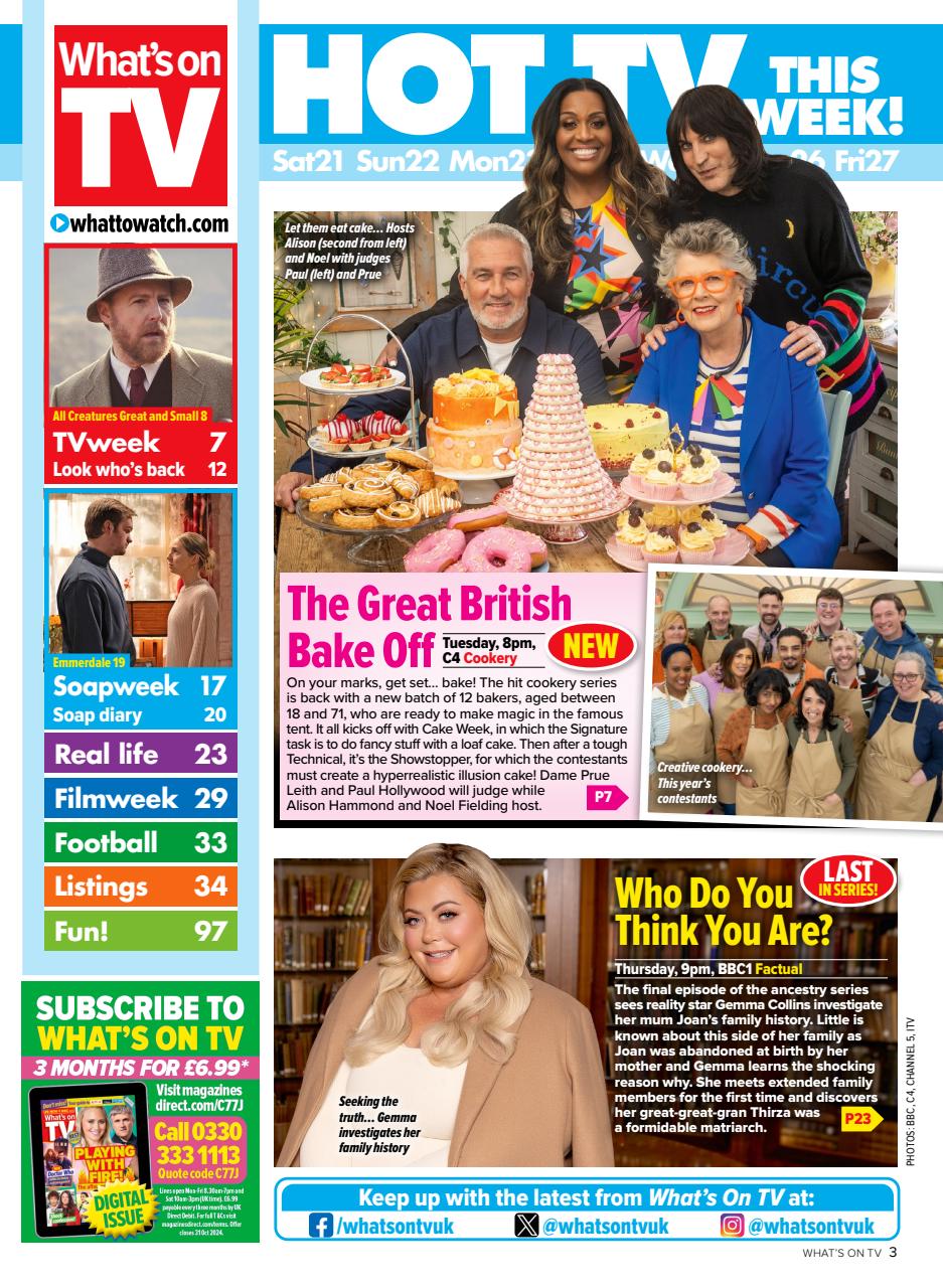 What's on TV Preview Pages