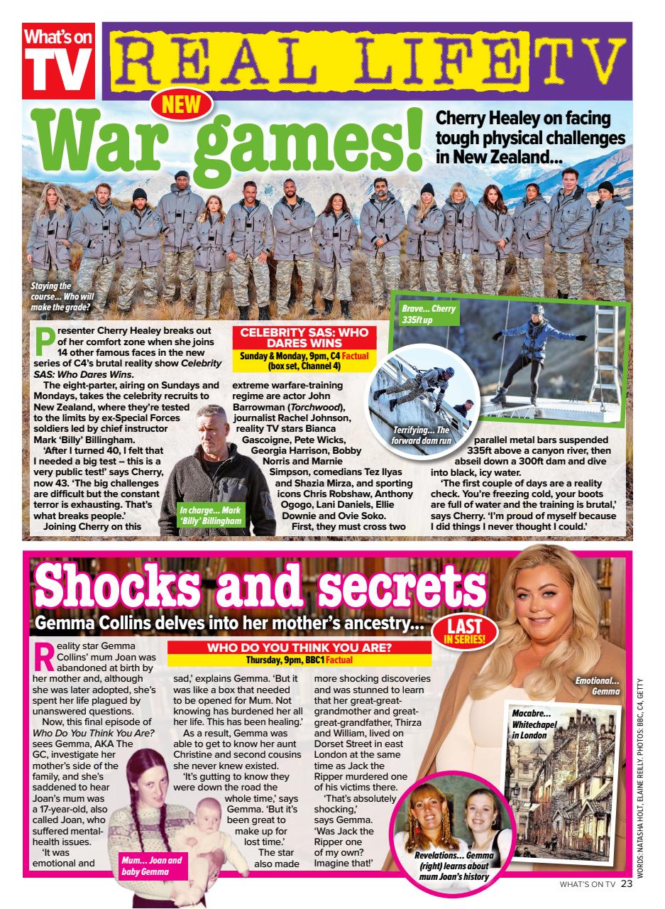 What's on TV Preview Pages