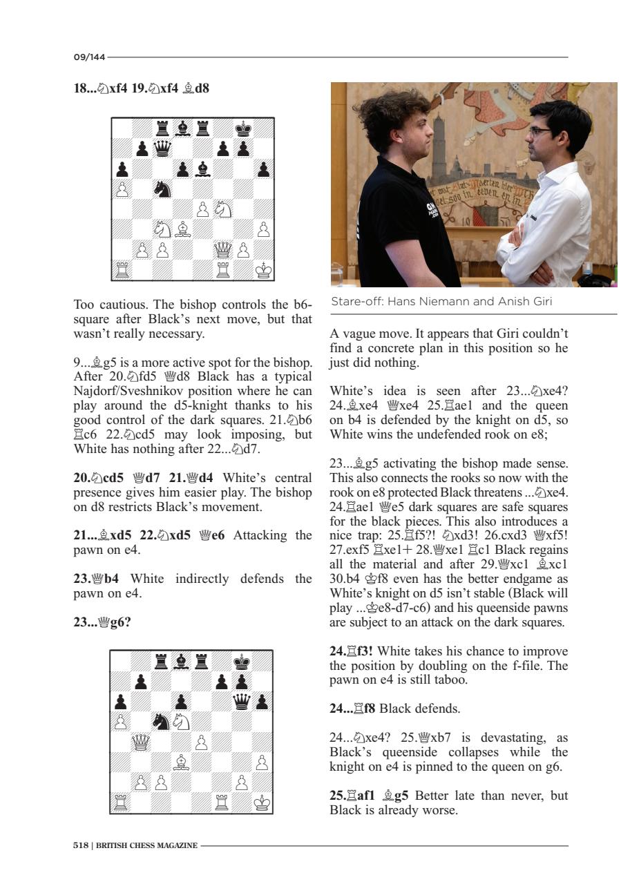 British Chess Magazine Subscriptions and September 2024 Issue