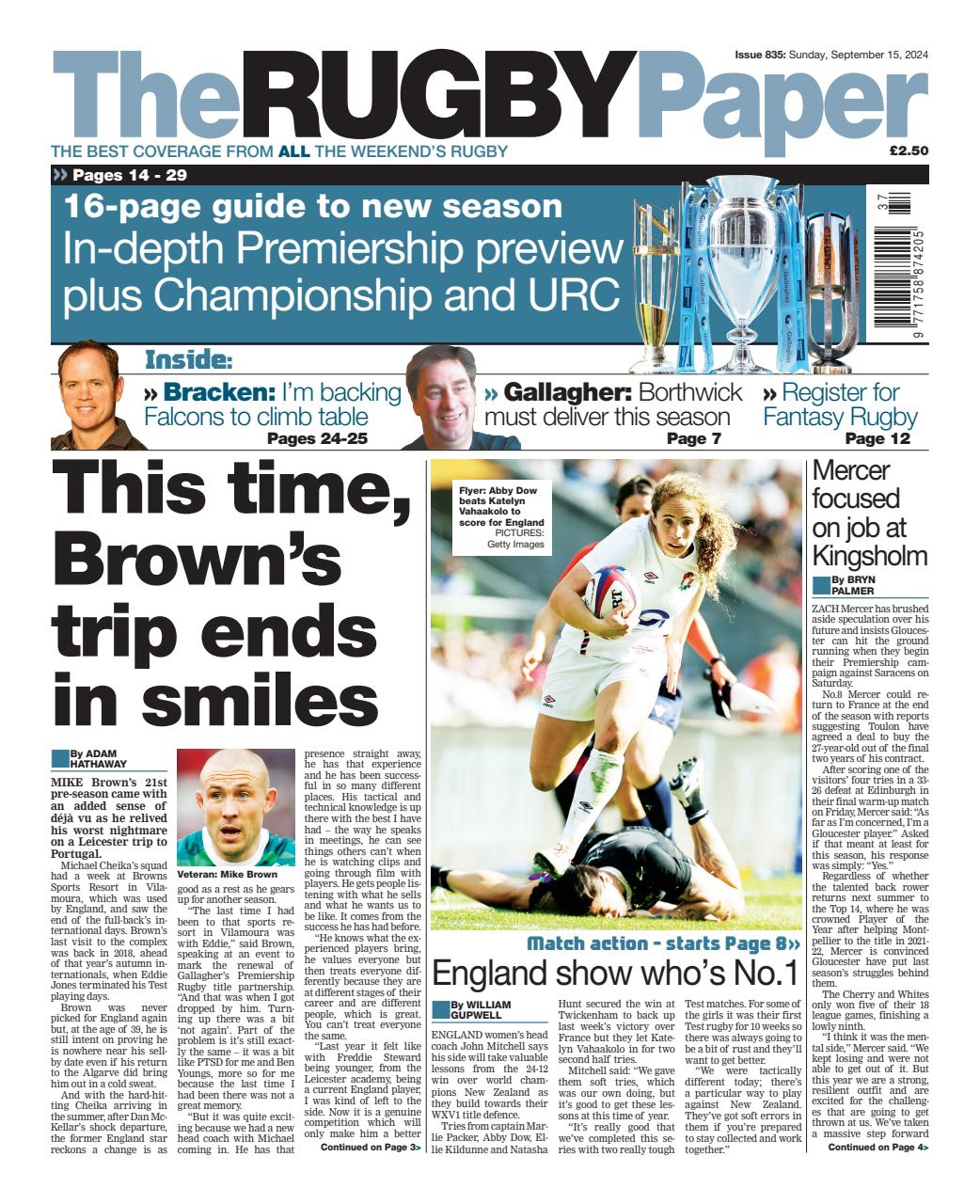 The Rugby Paper Preview Pages