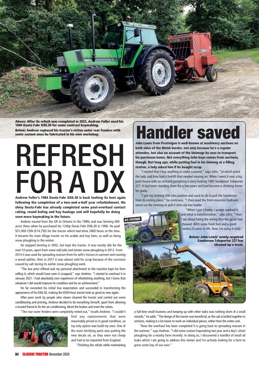 Classic Tractor Preview Pages