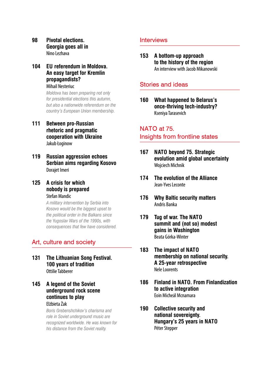 New Eastern Europe Preview Pages