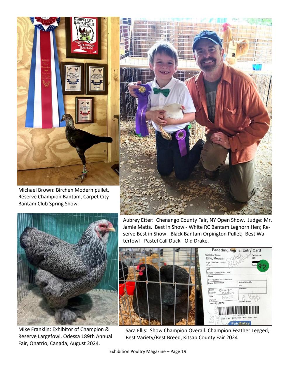 Exhibition Poultry Magazine Preview Pages