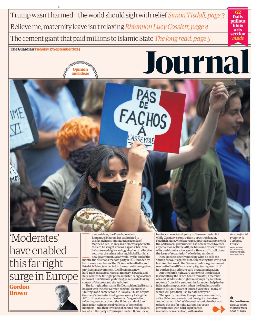 The Guardian Newspaper Preview Pages