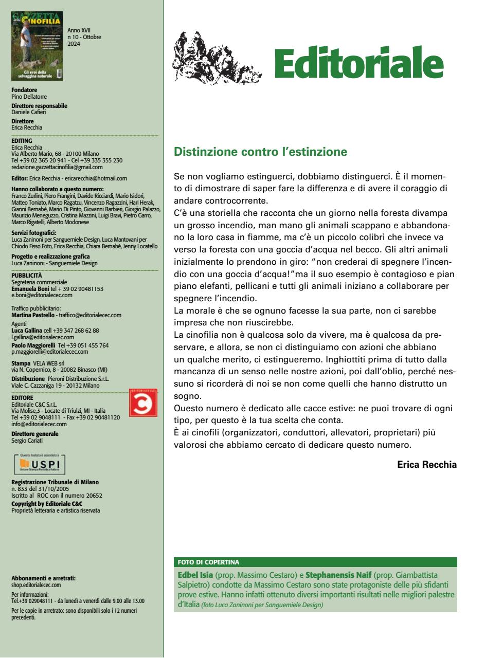 La Gazzetta Della Cinofilia Venatoria Preview Pages