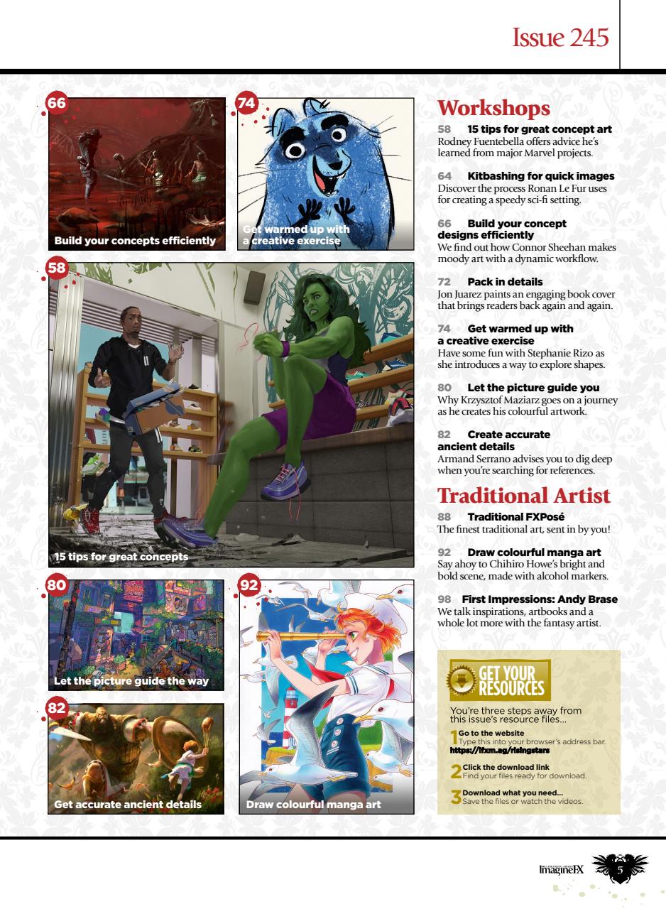 ImagineFX Preview Pages
