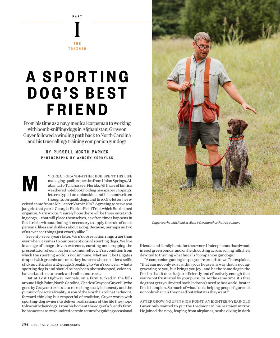 Garden and Gun Magazine Preview Pages