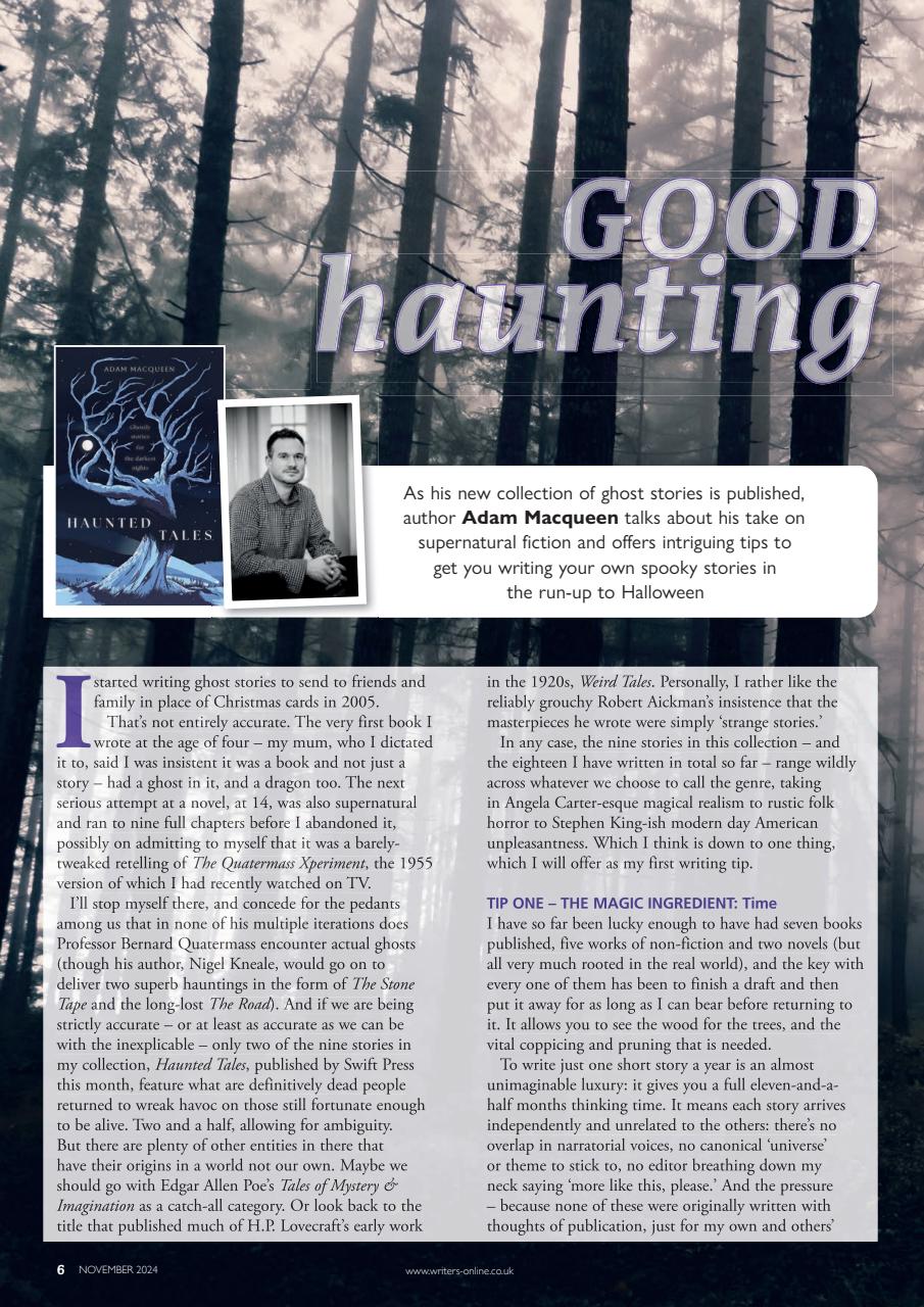 Writing Magazine Preview Pages