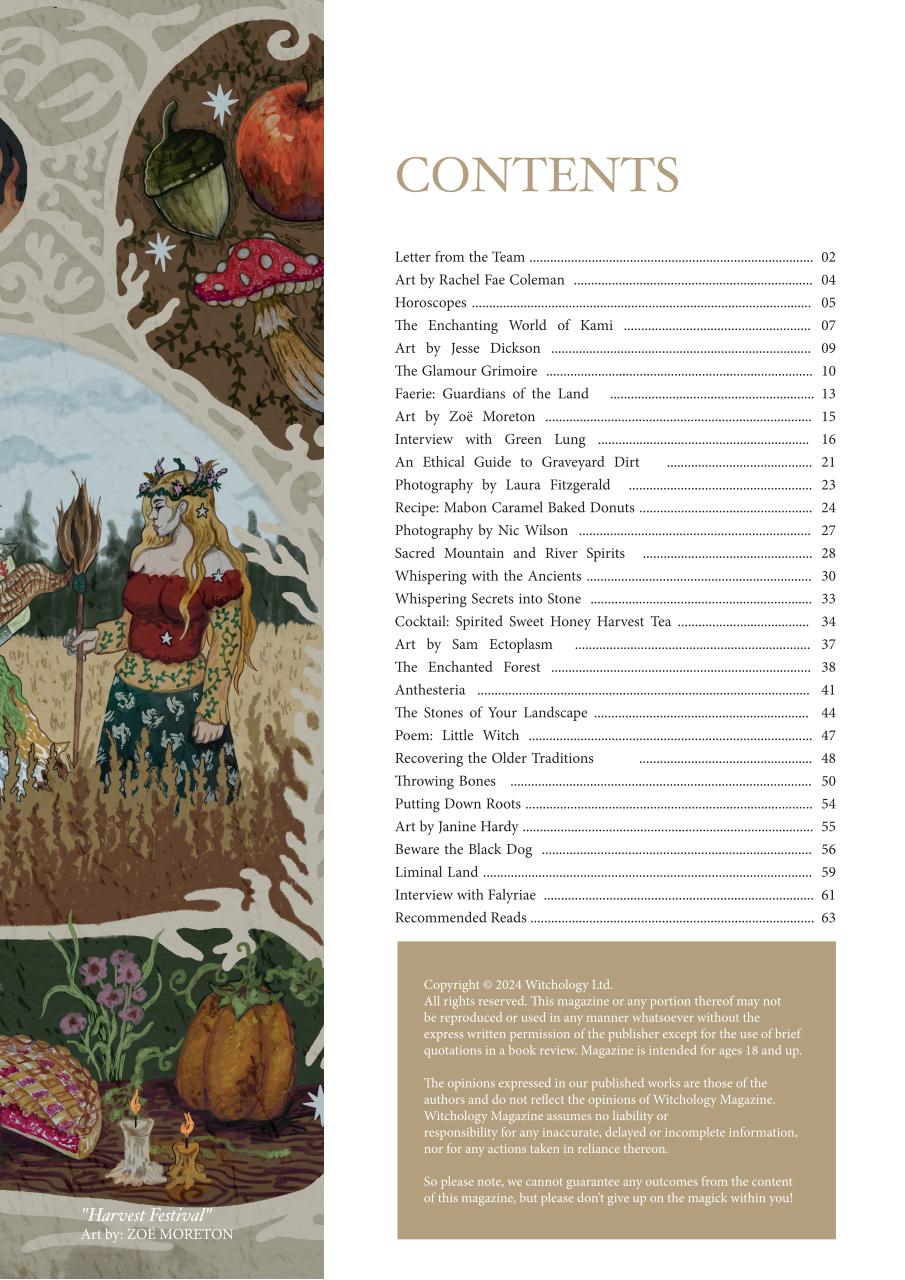 Witchology Magazine Preview Pages