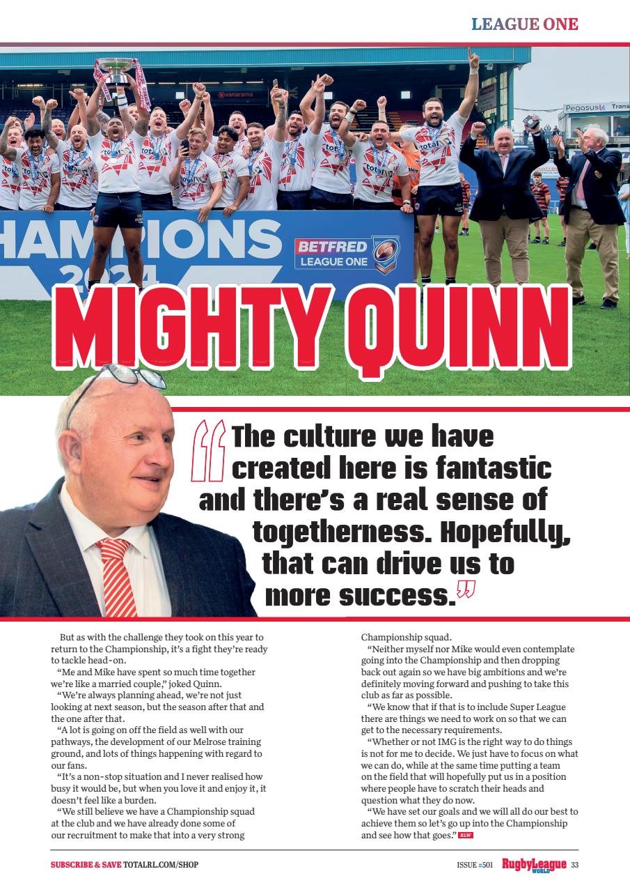 Rugby League World Preview Pages